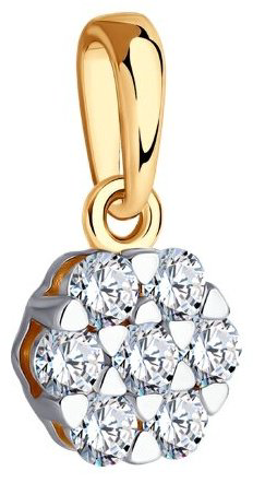 Подвеска LUXOR JEWELRY 51-130-02331-1_0,97 вес 0.97 г золото, фианит купить,97452