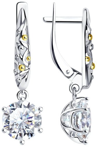 Серьги SOKOLOV 92021902 вес 2.97 г серебро, горный хрусталь - ForteMarket Серьги SOKOLOV 92021902 вес 2.97 г серебро, горный хрусталь купить,26775