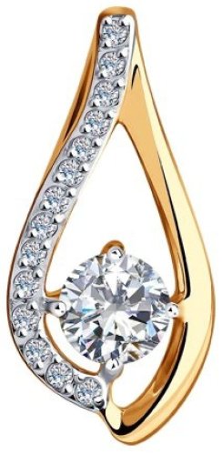 Подвеска Diamant 51-130-00792-1 вес 0.99 г золото, фианит купить,98871