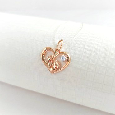 Подвеска Diamant 51-130-02014-1 вес 0.91 г золото, фианит