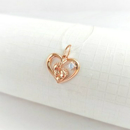 Подвеска Diamant 51-130-02014-1 вес 0.91 г золото, фианит