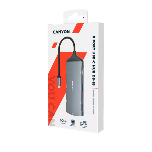 USB Hub Сanyon DS-15 CNS-TDS15 Grey