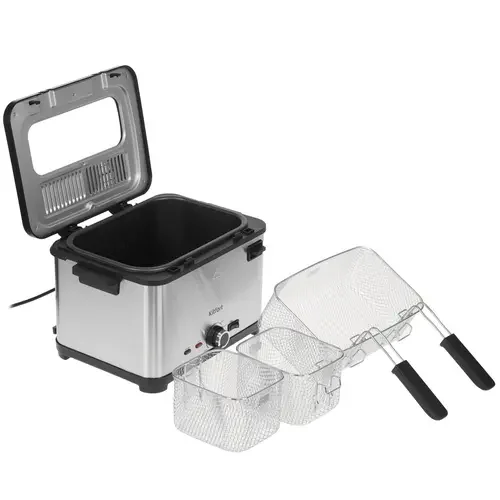 Фритюрница Kitfort KT-6240 серебристая - ForteMarket Фритюрница Kitfort KT-6240 серебристая купить,0