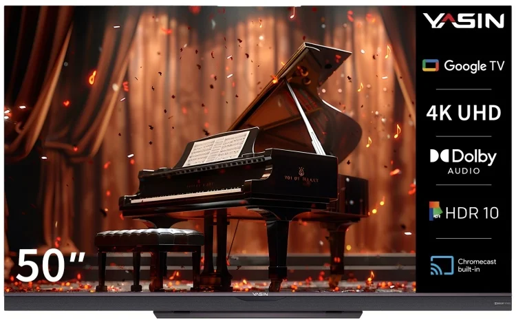Телевизор Yasin 50" 50Q7A LED 4K UHD Black