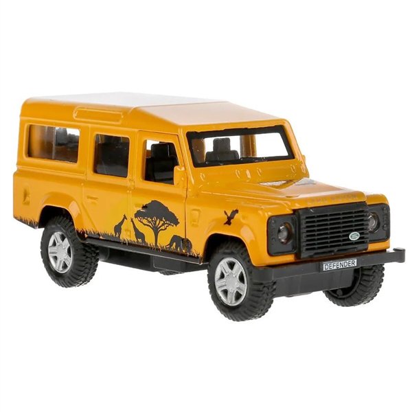 Машинка Технопарк  Land Rover Defender сафари 12см желтая купить,NaN
