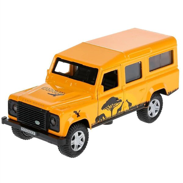 Машинка Технопарк  Land Rover Defender сафари 12см желтая купить,NaN