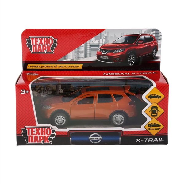 Машинка Технопарк  Nissan X-Trail 12см  оранжевая купить,NaN