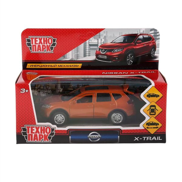 Машинка Технопарк  Nissan X-Trail 12см  оранжевая купить,NaN