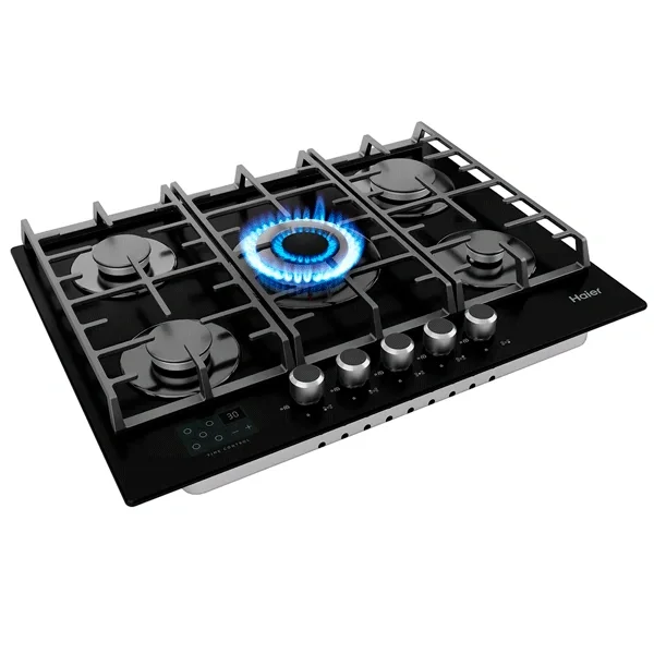 Газовая варочная поверхность Haier HHX-G75CWSB Black купить,0