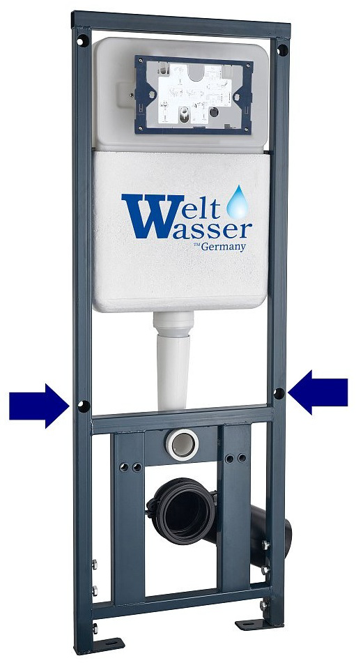Инсталляция комплект Weltwasser MS41052 Marberg 410 + Salzbach 043 MT-GR + MAR 410 SE-CR бело-серый