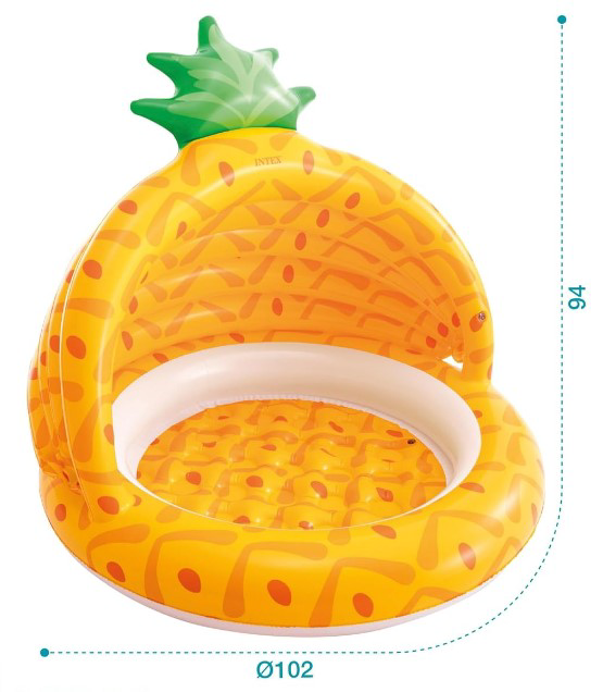 Бассейн надувной детский Intex Pineapple 58414NP