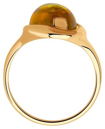 Кольцо Diamant 93-310-00477-1 размер 18 вес 3.32 г серебро, янтарь купить,20520