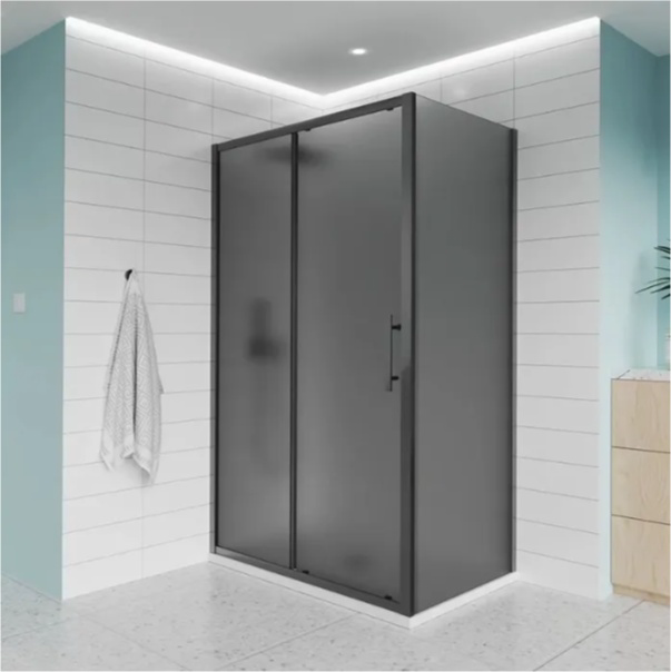 Угол душевой Veconi Evo 100 B E1-B-130-12-C9 + E-SP-B-70-12-C9 130х70х195см черный купить,NaN