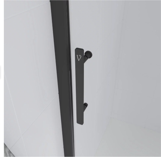 Угол душевой Veconi Evo 100 B E1-B-130-12-C9 + E-SP-B-70-12-C9 130х70х195см черный купить,NaN