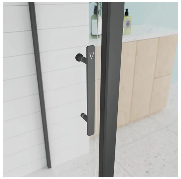 Угол душевой Veconi Evo 100 B E1-B-130-12-C9 + E-SP-B-70-12-C9 130х70х195см черный купить,NaN
