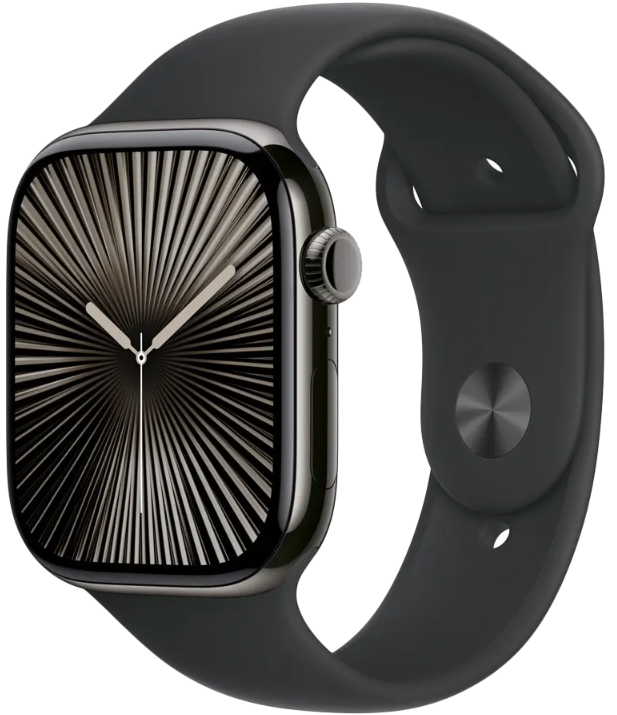 Ремешок Apple Watch 46mm Black Sport Band M/L MXM43ZM/A Black купить,NaN