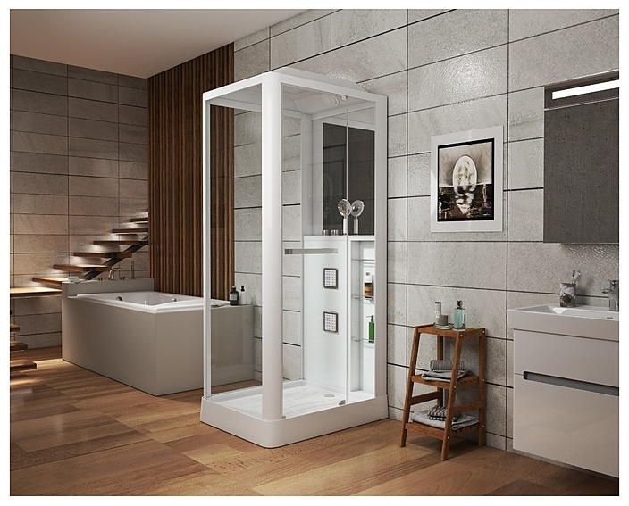 Душевая кабина Grossman GR122 80x100x225см белый купить,NaN