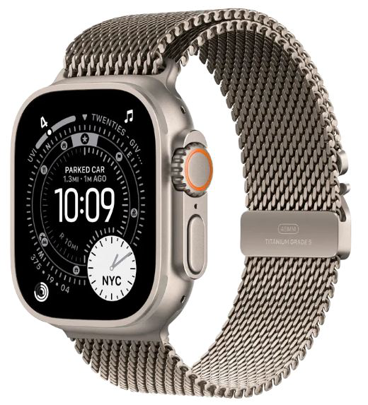 Смарт-часы Apple Watch Ultra 3 GPS + Cellular&nbsp;49mm&nbsp;Natural Titanium Milanese Loop Large MF0E4QR/A