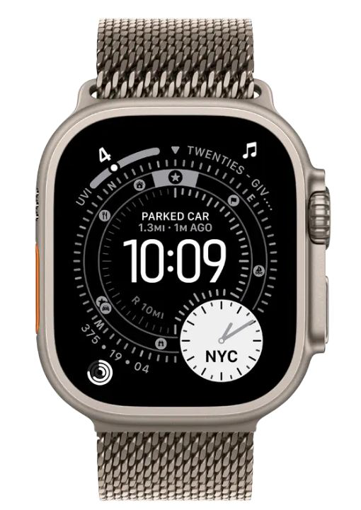 Смарт-часы Apple Watch Ultra 3 GPS + Cellular&nbsp;49mm&nbsp;Natural Titanium Milanese Loop Large MF0E4QR/A