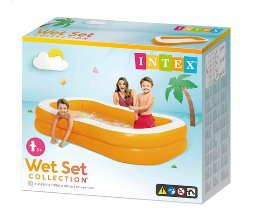 Бассейн надувной детский Intex Mandarin Swim Center Family 57181NP
