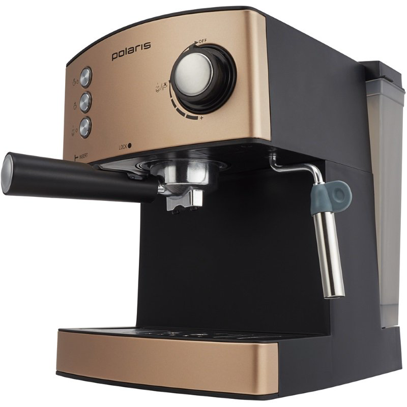 Кофеварка Polaris PCM 1527E Adore Crema золотистая  купить,NaN