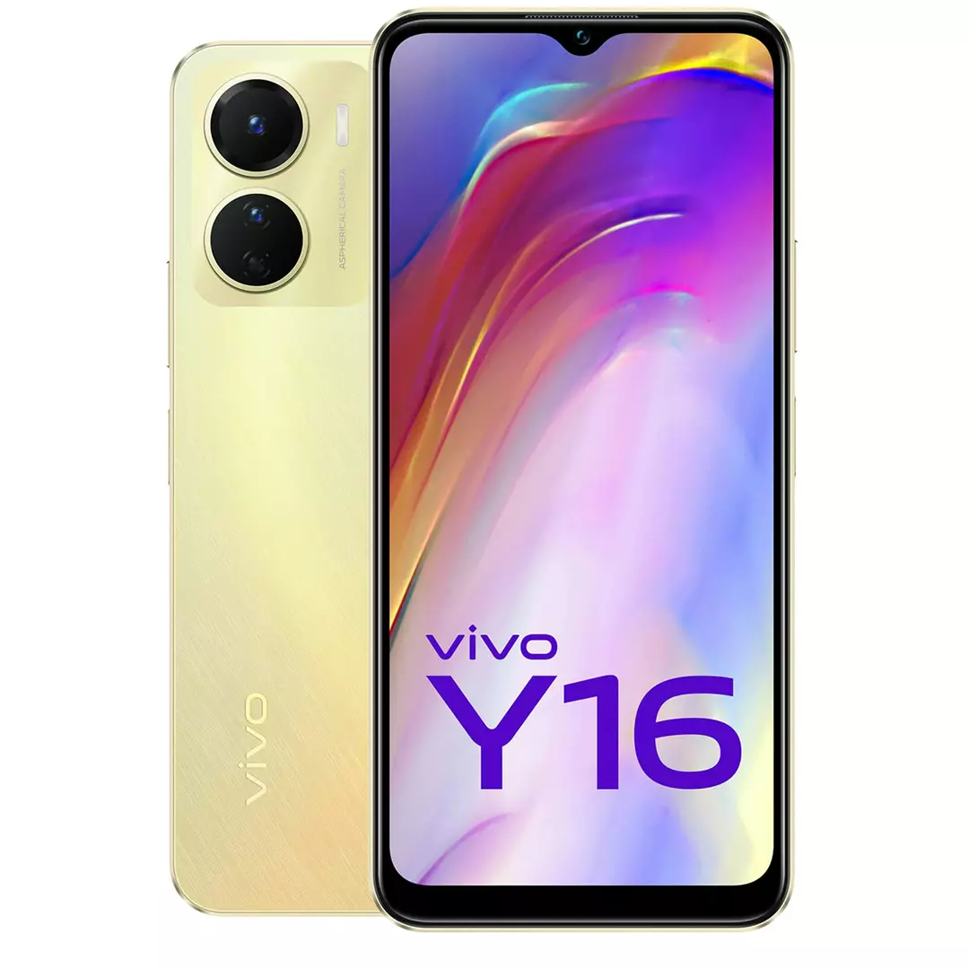 Смартфон Vivo Y16 3/32GB Drizzling Gold купить,NaN