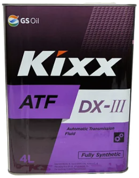 Трансмиссионное масло Kixx ATF DEXRON III 4л купить,NaN