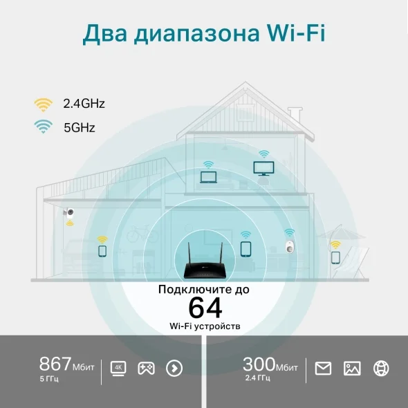 Маршрутизатор TP-Link Archer MR500 Black - ForteMarket Маршрутизатор TP-Link Archer MR500 Black купить,0