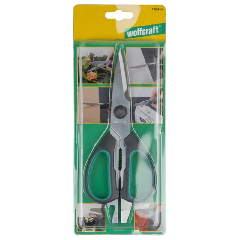 Ножницы Wolfcraft 4164000 черно-зеленые - ForteMarket Ножницы Wolfcraft 4164000 черно-зеленые купить,0