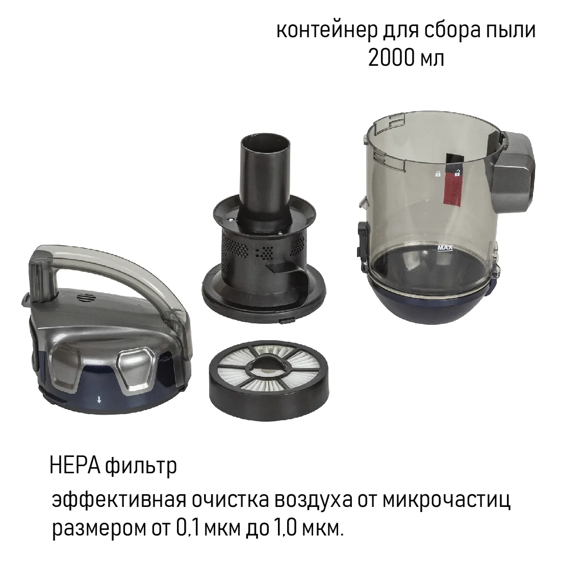 Пылесос JVC JH-VC310 серый - ForteMarket Пылесос JVC JH-VC310 серый купить,0
