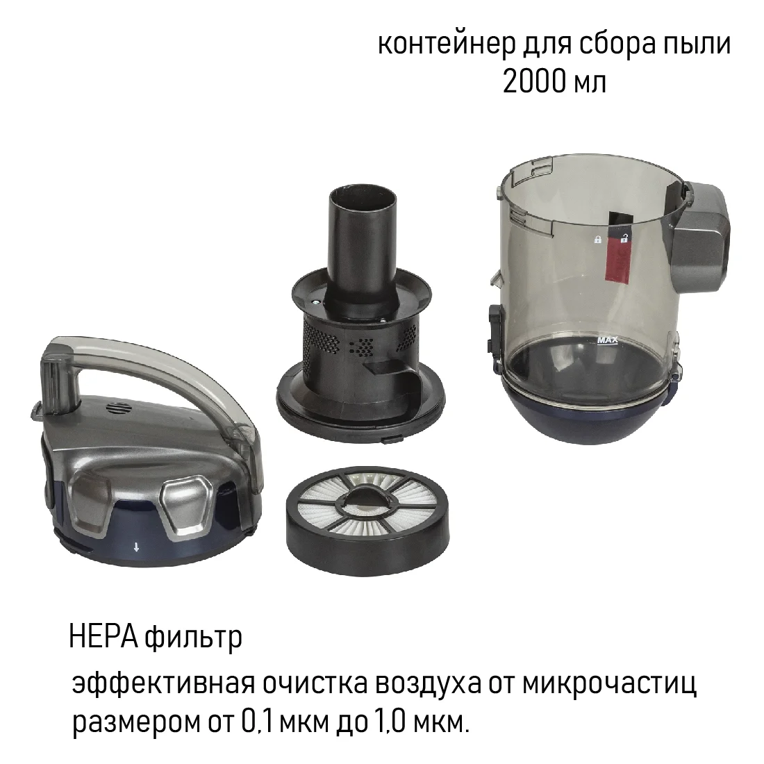 Пылесос JVC JH-VC311 серый - ForteMarket Пылесос JVC JH-VC311 серый купить,0