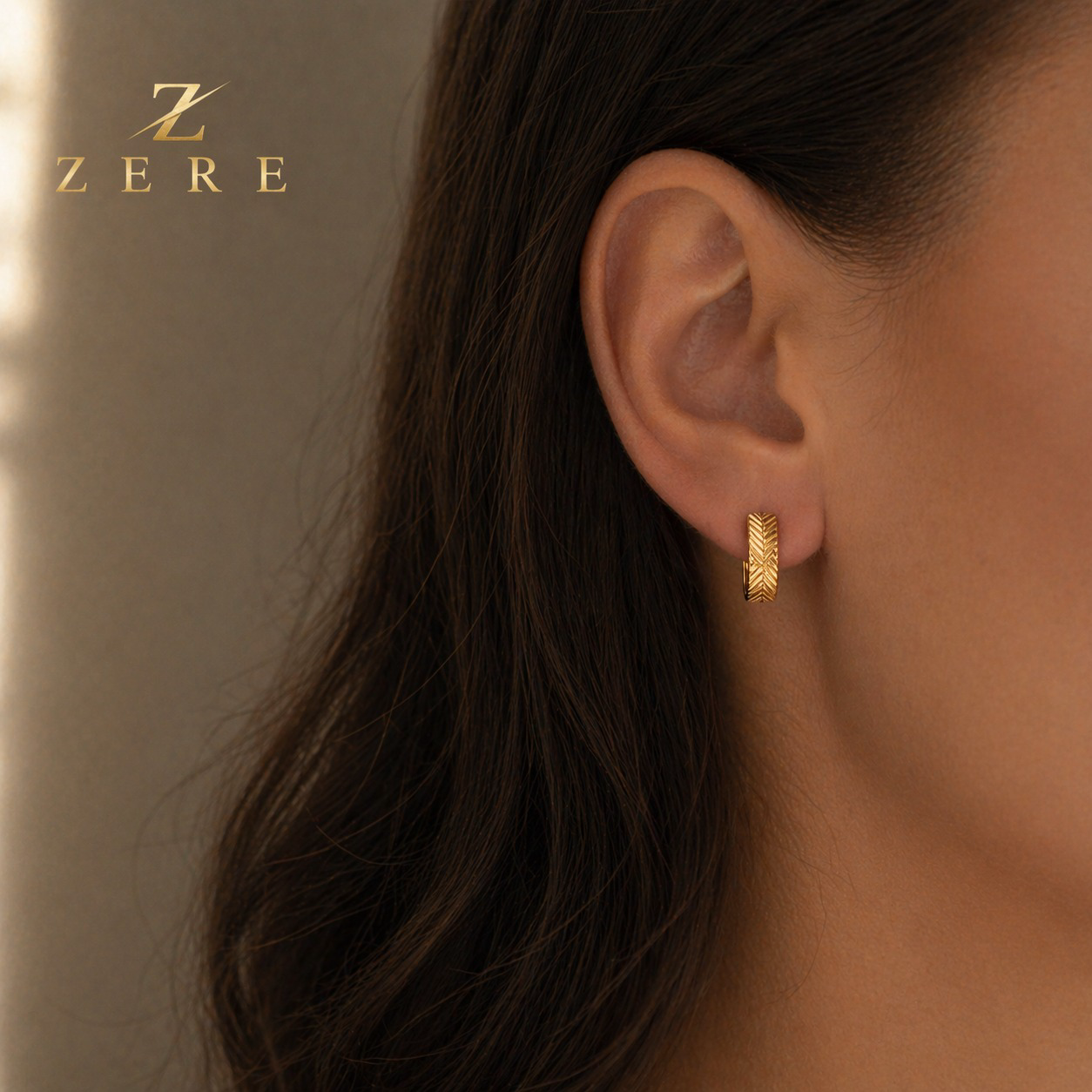 Серьги Zere фактурные 1.83гр купить,157000