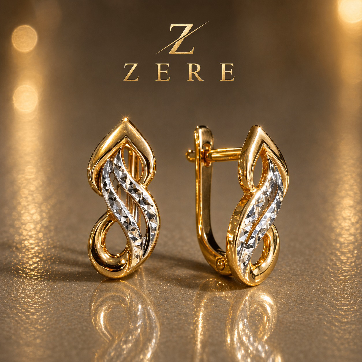 Серьги Zere элегантные 1.66гр купить,137550