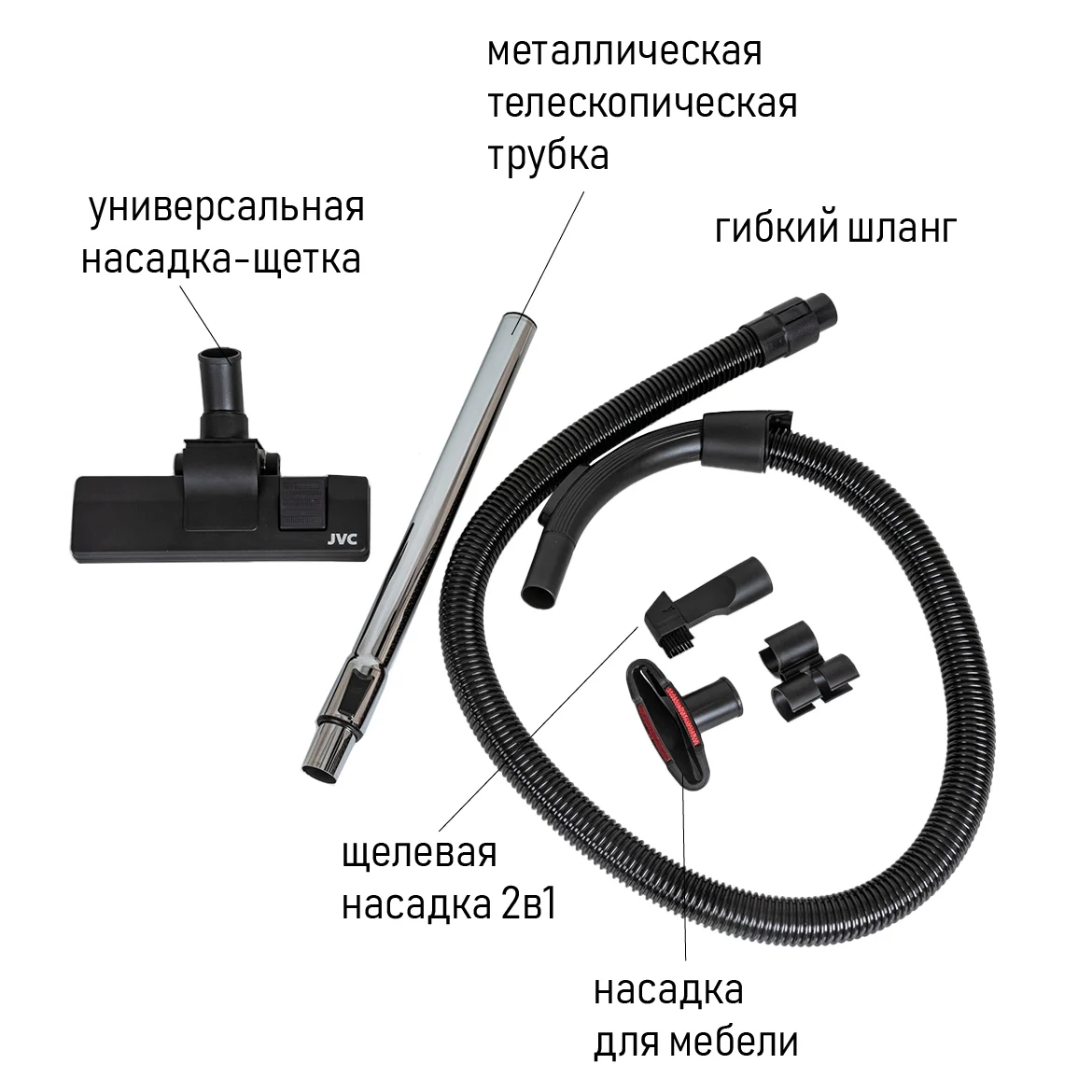 Пылесос JVC JH-VC411 черный купить,0
