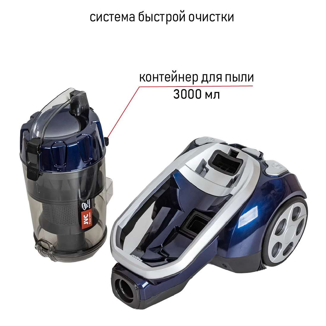 Пылесос JVC JH-VC410 синий купить,0