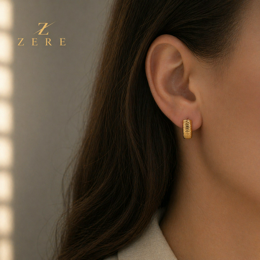Серьги Zere с фактурой 1.6гр