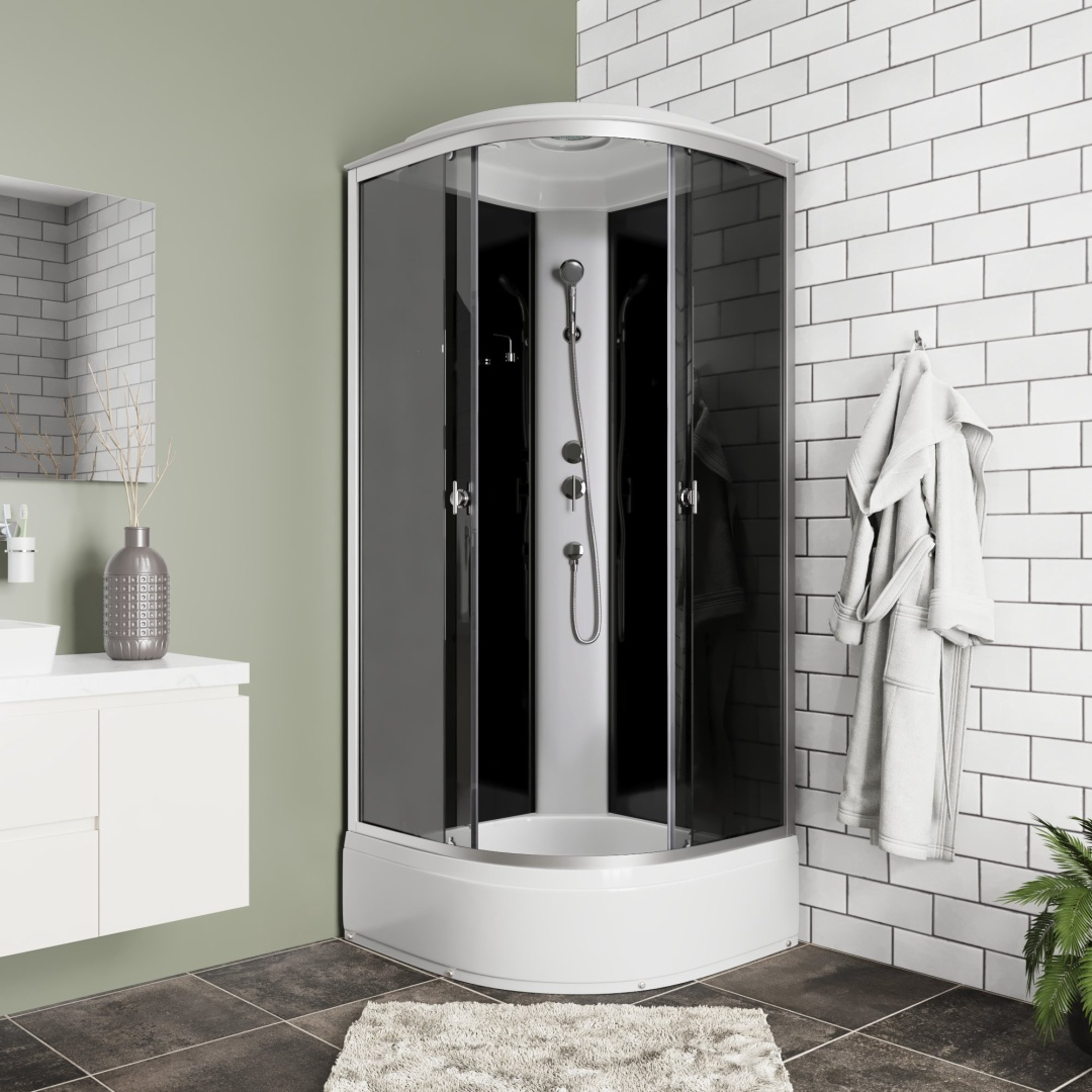 Кабина душевая Niagara Eco E90/26/TN 90х90х215см серый