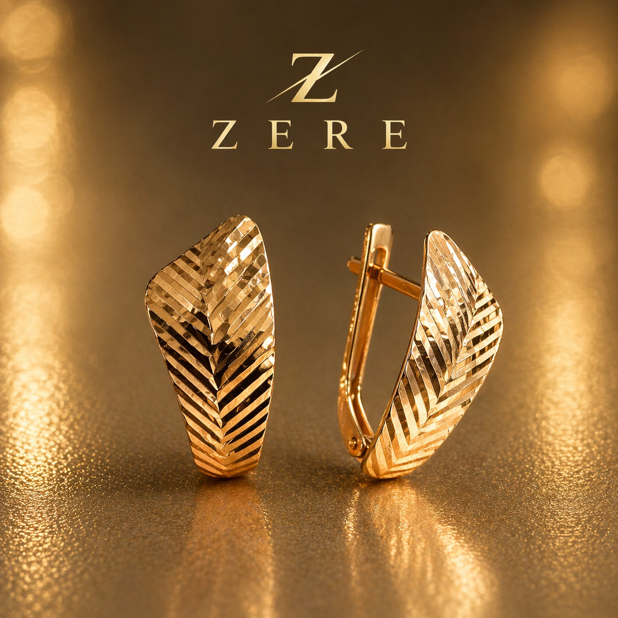 Серьги Zere с фактурой 1.57гр купить,169300