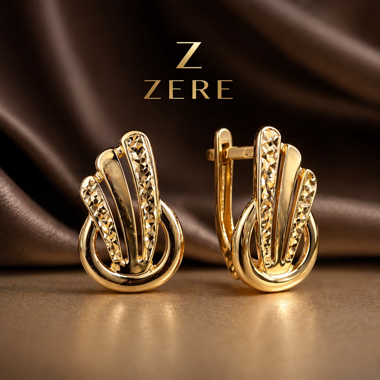 Серьги Zere с алмазной гранью 2.06 гр купить,169550