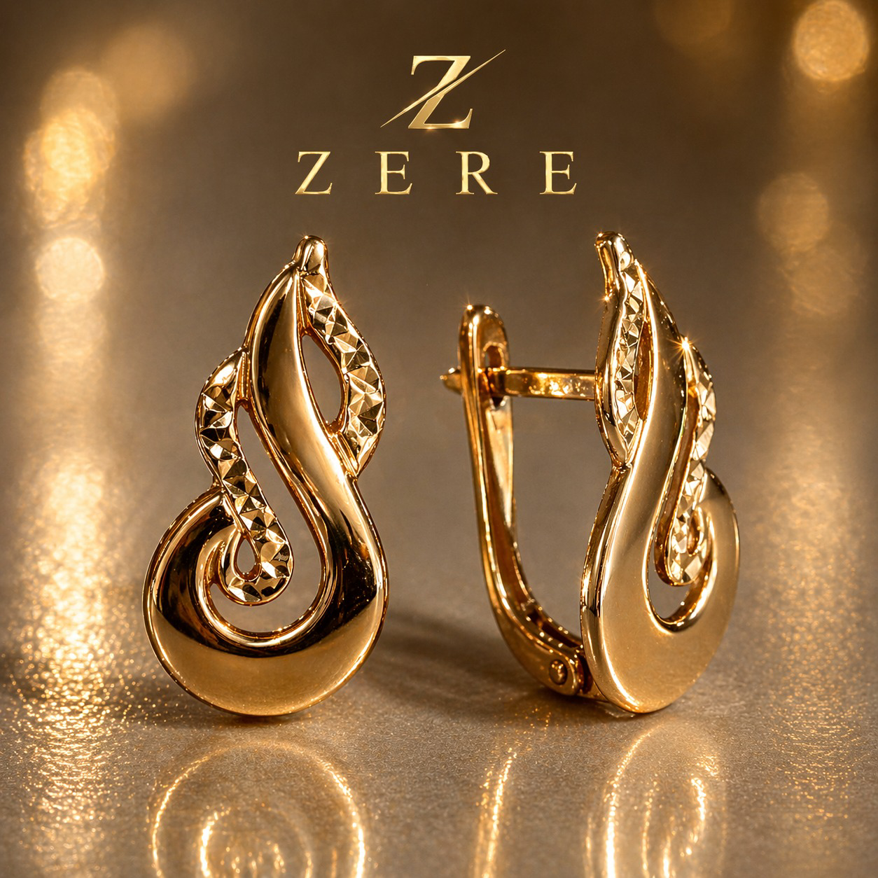 Серьги Zere с алмазной гранью 2.59 гр - ForteMarket Серьги Zere с алмазной гранью 2.59 гр купить,148550