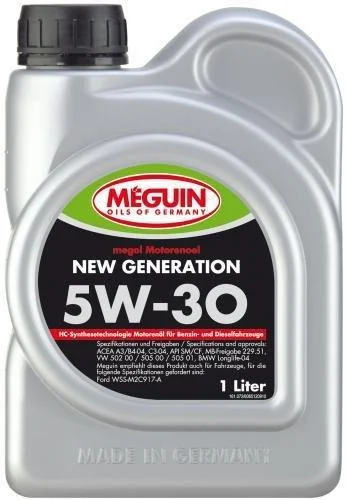 Моторное масло Meguin MOTORENOEL NEW GENERATION 5W30 1л купить,NaN