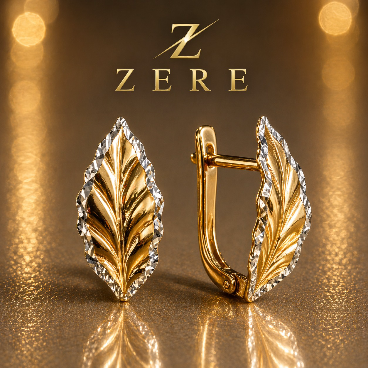 Серьги Zere листья 1.72гр - ForteMarket Серьги Zere листья 1.72гр купить,139800