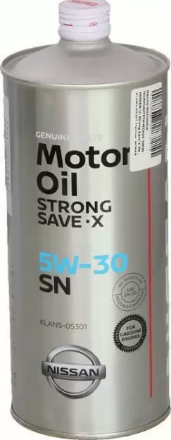 Моторное масло Nissan STRONG X 5W30 SN 1л