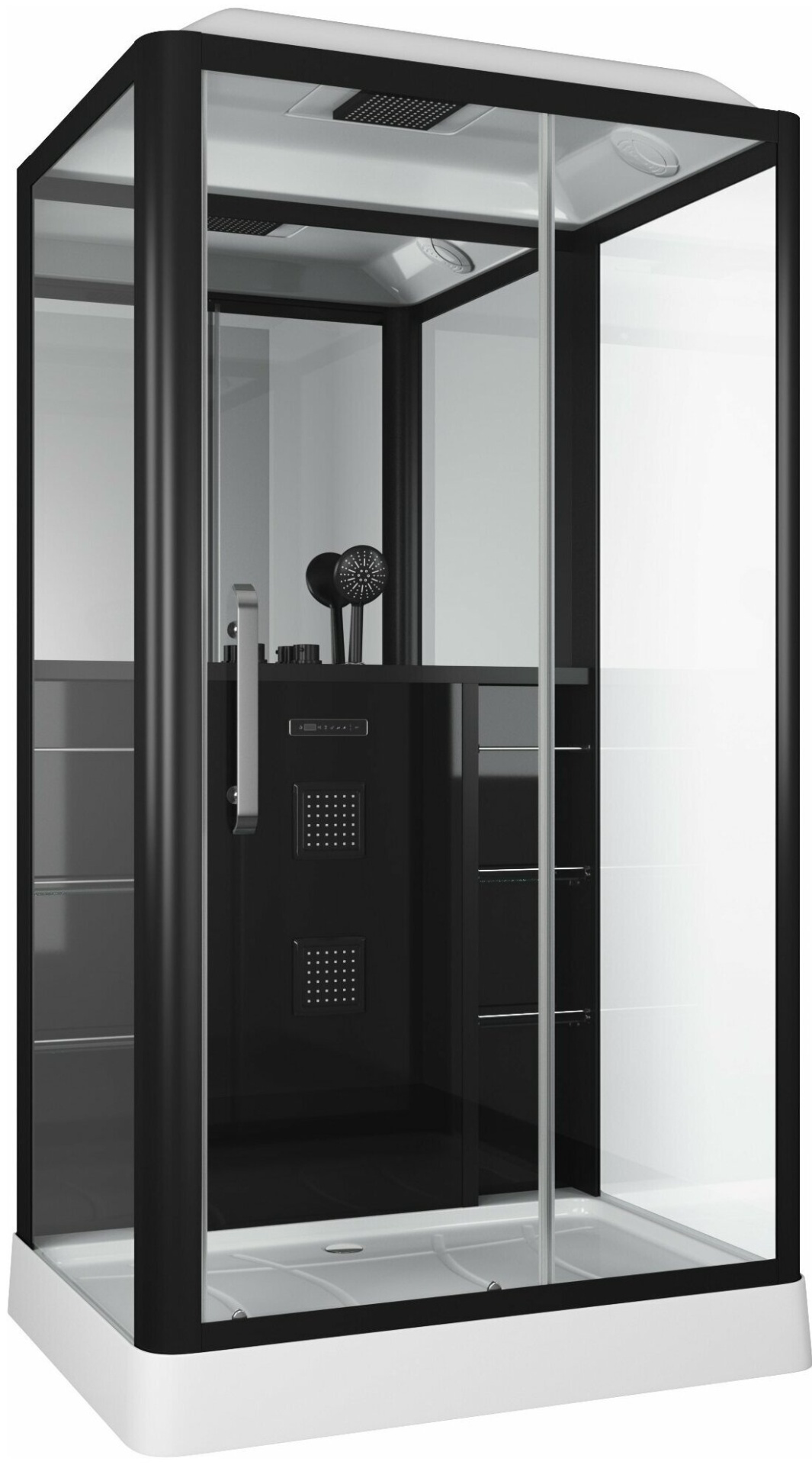 Кабина душевая Grossman GR227R 90x120x225см черный купить,NaN