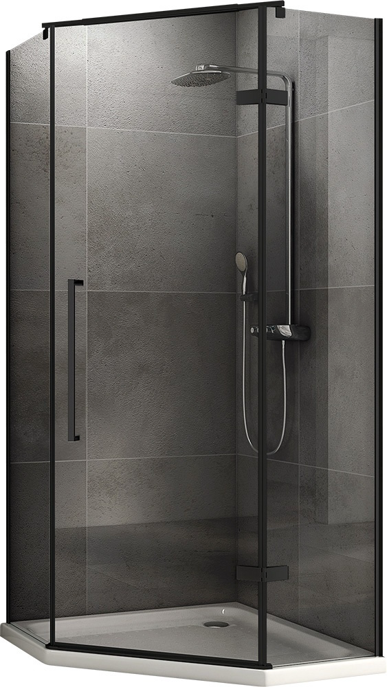 Уголок душевой Abber Ewiges Wasser AG05080B 80х80х195см чёрный