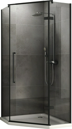 Уголок душевой Abber Ewiges Wasser AG05080B 80х80х195см чёрный