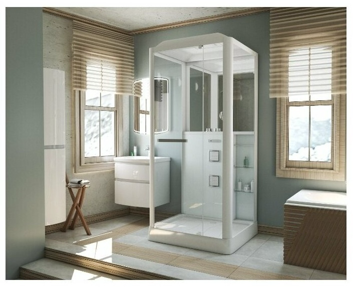 Кабина душевая Grossman GR126 90x100x225см серый купить,NaN