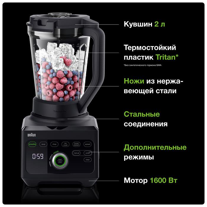 Блендер Braun JB9040BK черный