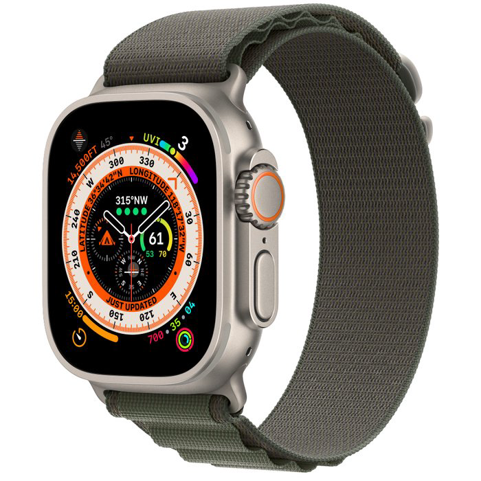 Смарт-часы Apple Watch Ultra Cellular 49mm Medium MQFN3 Titanium with Green Alpine Loop - ForteMarket Смарт-часы Apple Watch Ultra Cellular 49mm Medium MQFN3 Titanium with Green Alpine Loop купить,499990