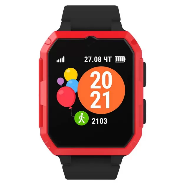 Смарт-часы Geozon G-Kids 4G Ultra black-red купить,NaN